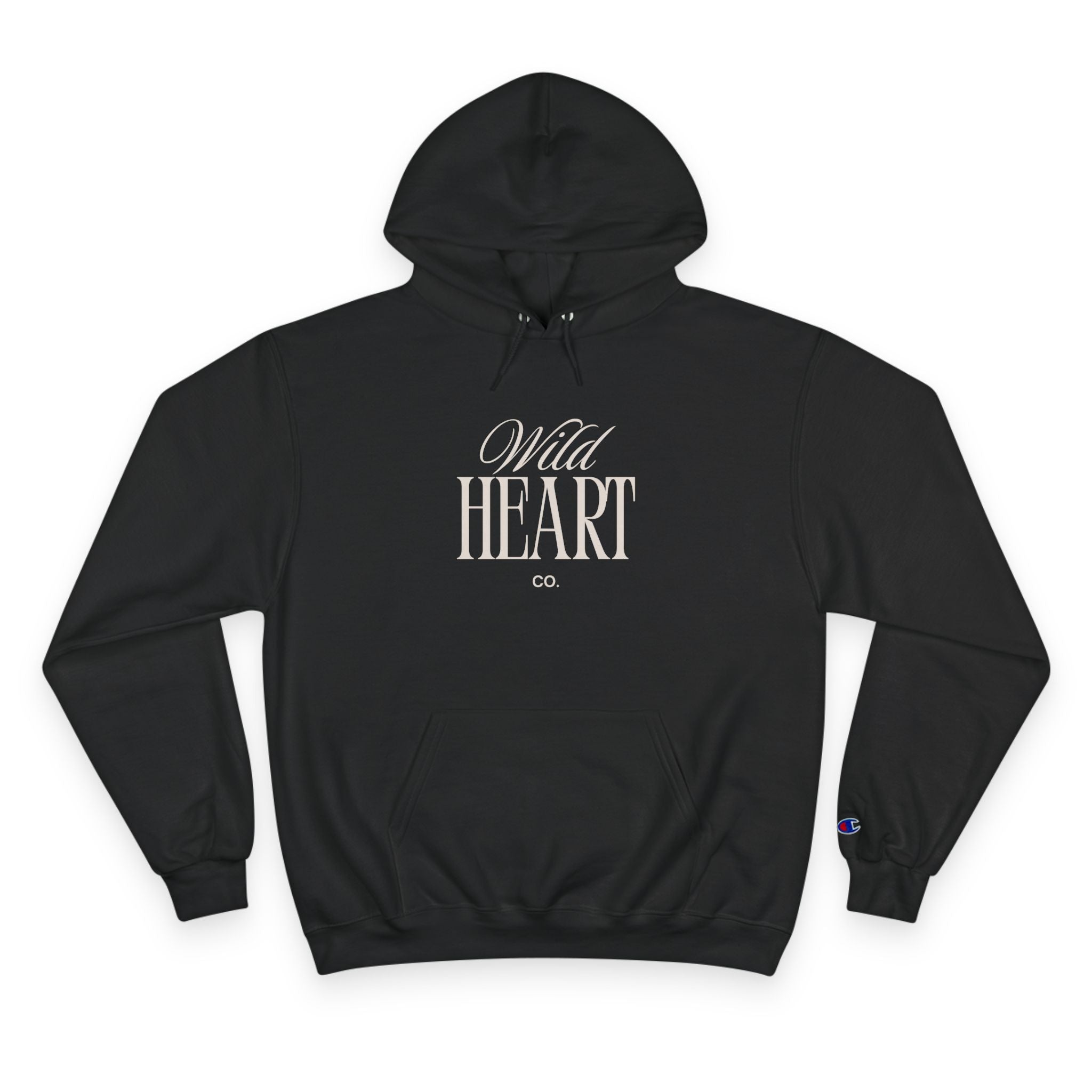 Wild Heart Champion Hoodie — Vintage Script Pullover