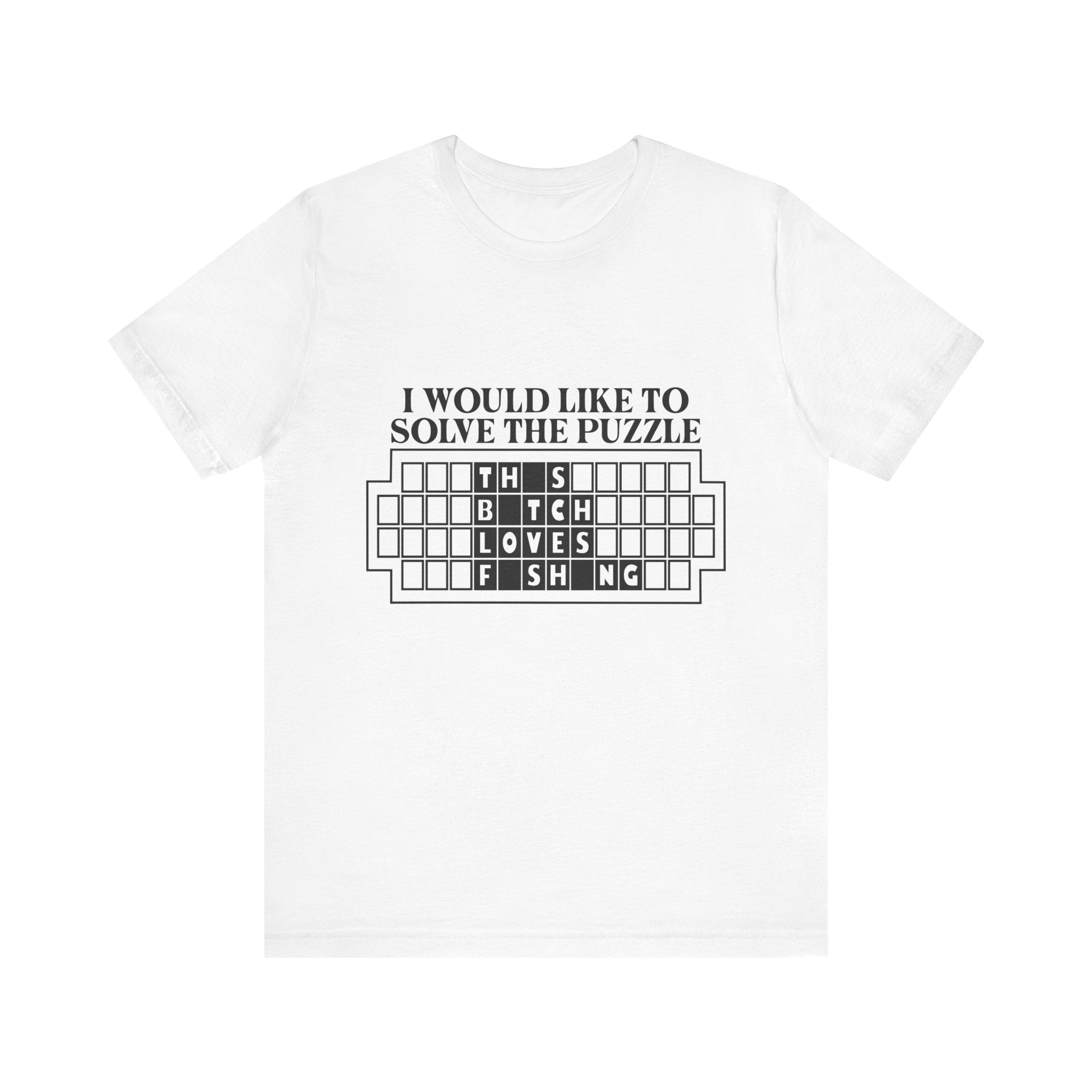 Puzzle Joke Tee — "I Would Like To Solve The Puzzle" Graphic T-Shirt